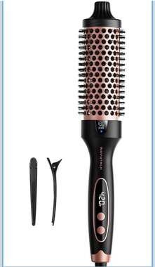 Wavytalk 1.5 Inch Blowout Boost Ionic Thermal Brush with 5 Temperature Settings